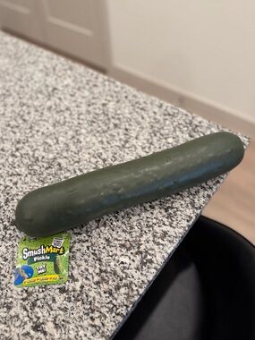 NWT SmushMart pickle squishy for stress relief and sensory play